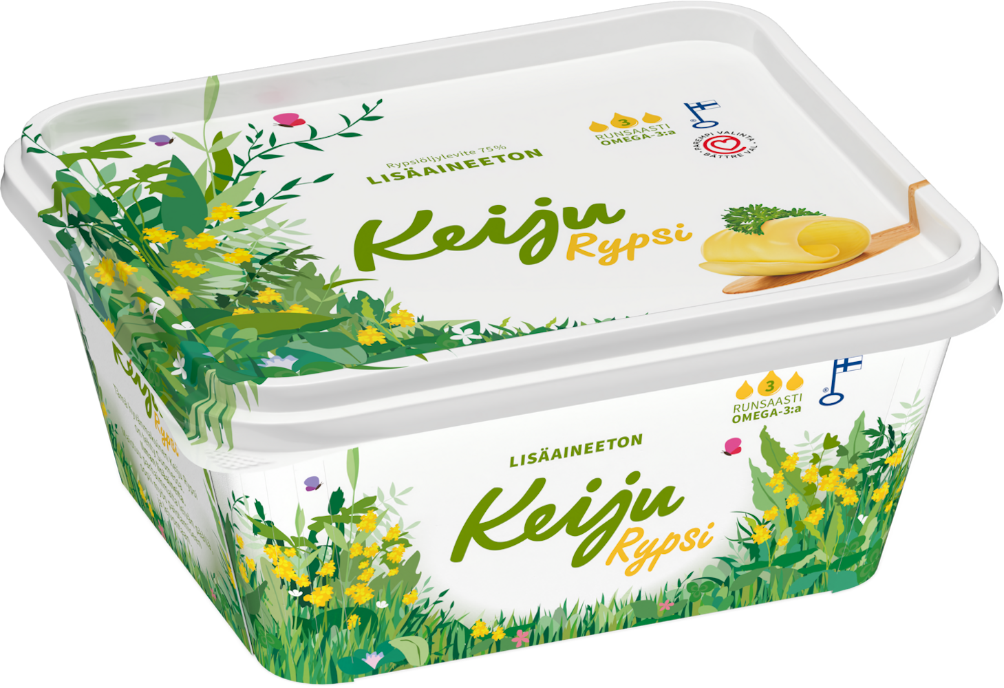 Keiju rypsi rypsiöljy-kasvirasvalevite 75% 600g - HoReCa-tukku Kespro