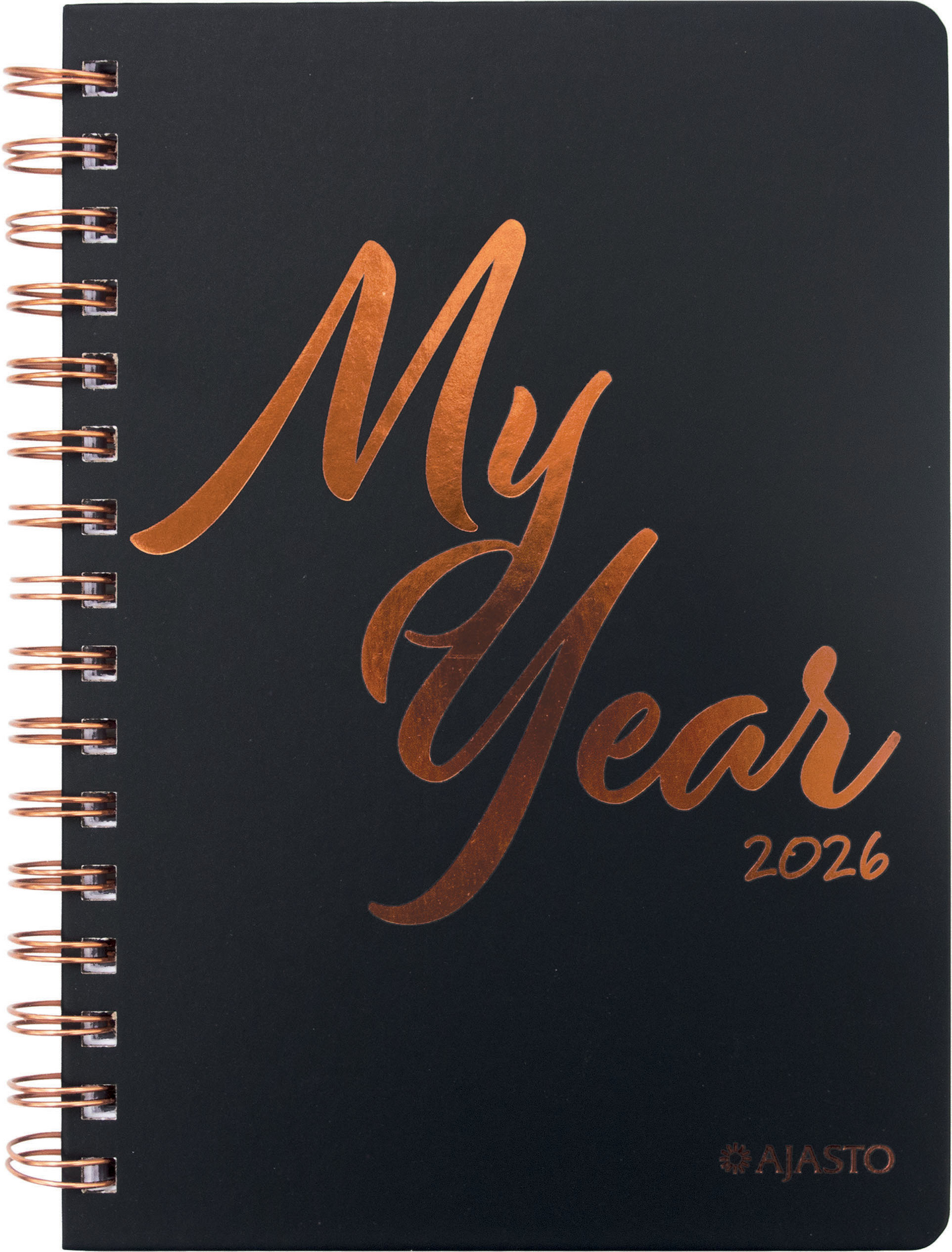 Ajasto My Year pöytäkalenteri A5 musta