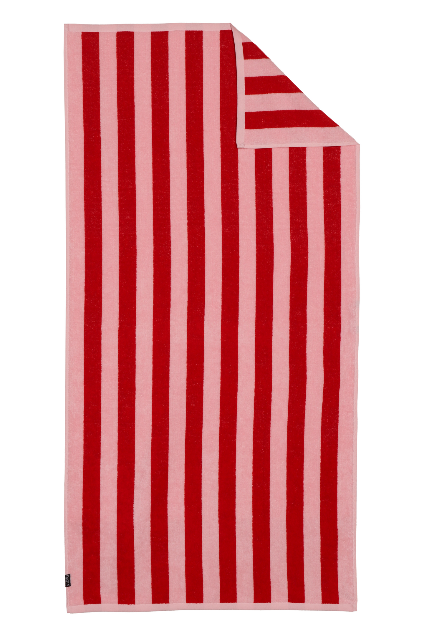 Ratia Raita pyyhe 70x140 cm pinkki-punainen