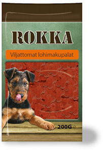 Rokka Viljattomat lohimakupalat koirille 200g