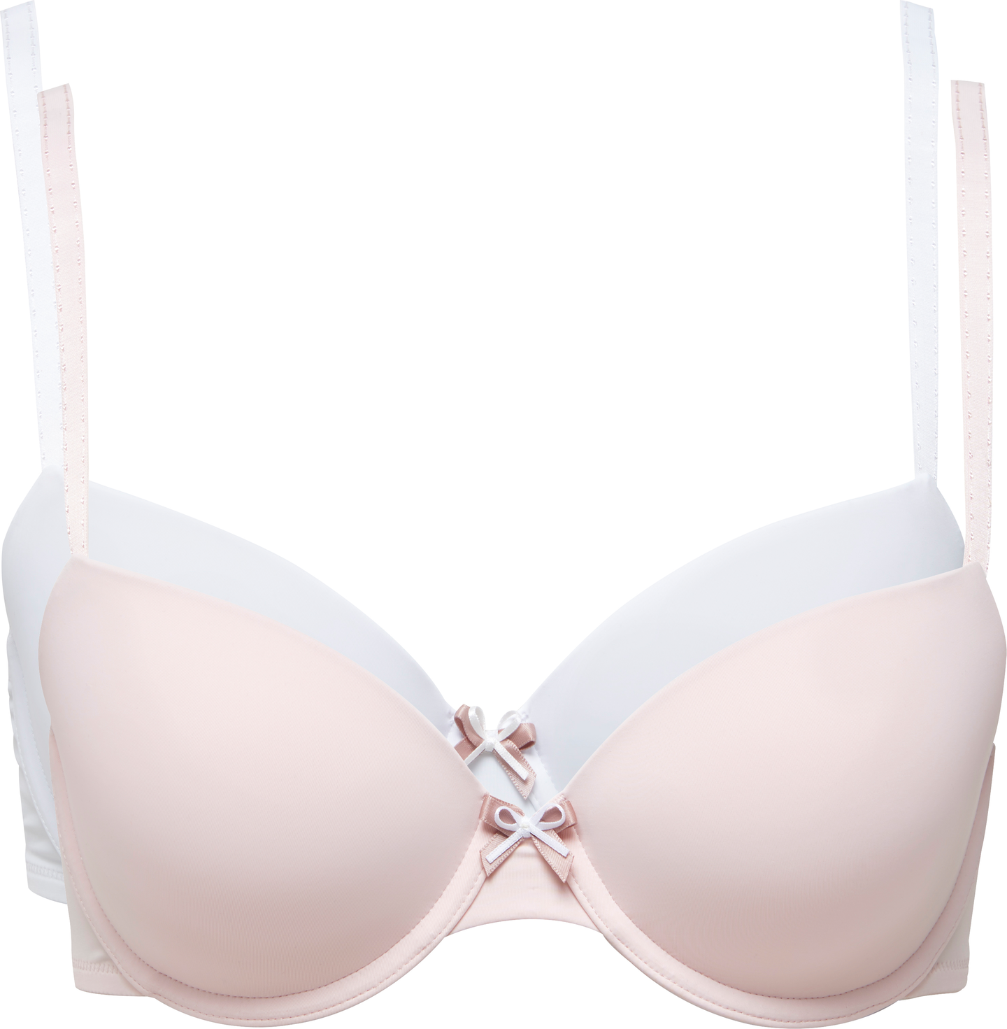 mywear naisten 2pack T-paita rintaliivit Sunshine, rosa&valkoinen