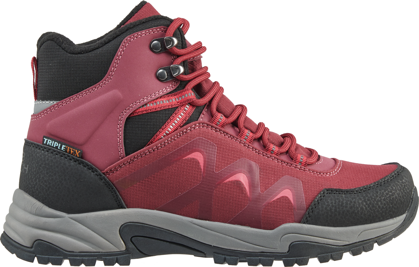 mywear naisten pitopohjakengät Wagrain Mid tummanpunainen