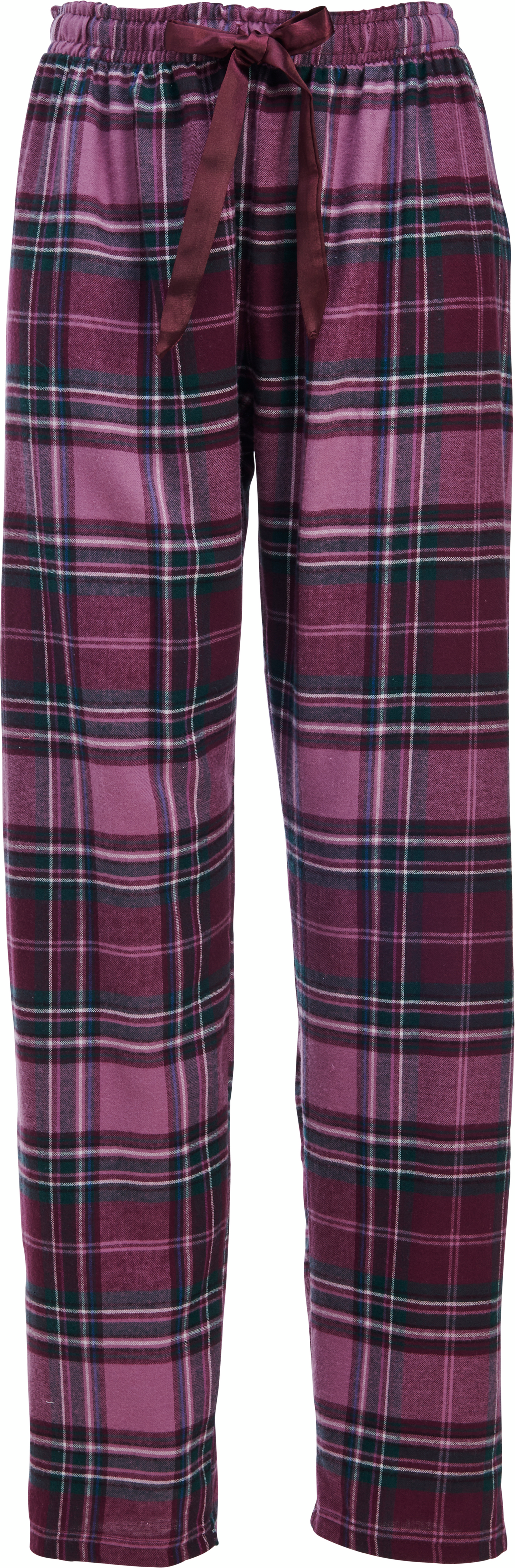 mywear naisten flanellihousut Mari, viininpunainen