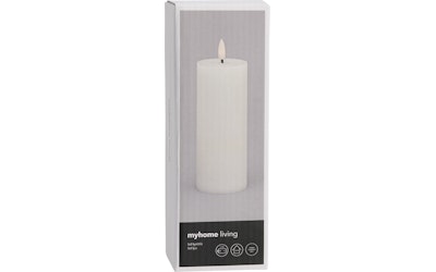 myhome LED-kynttilä 6X15cm 3D-liekki valkoinen - kuva
