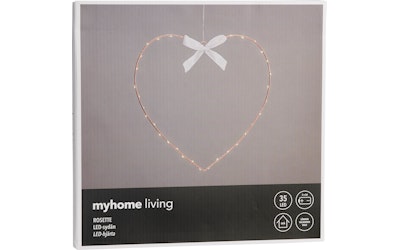 myhome Rosette sydän 35 SMD LED kupari - kuva