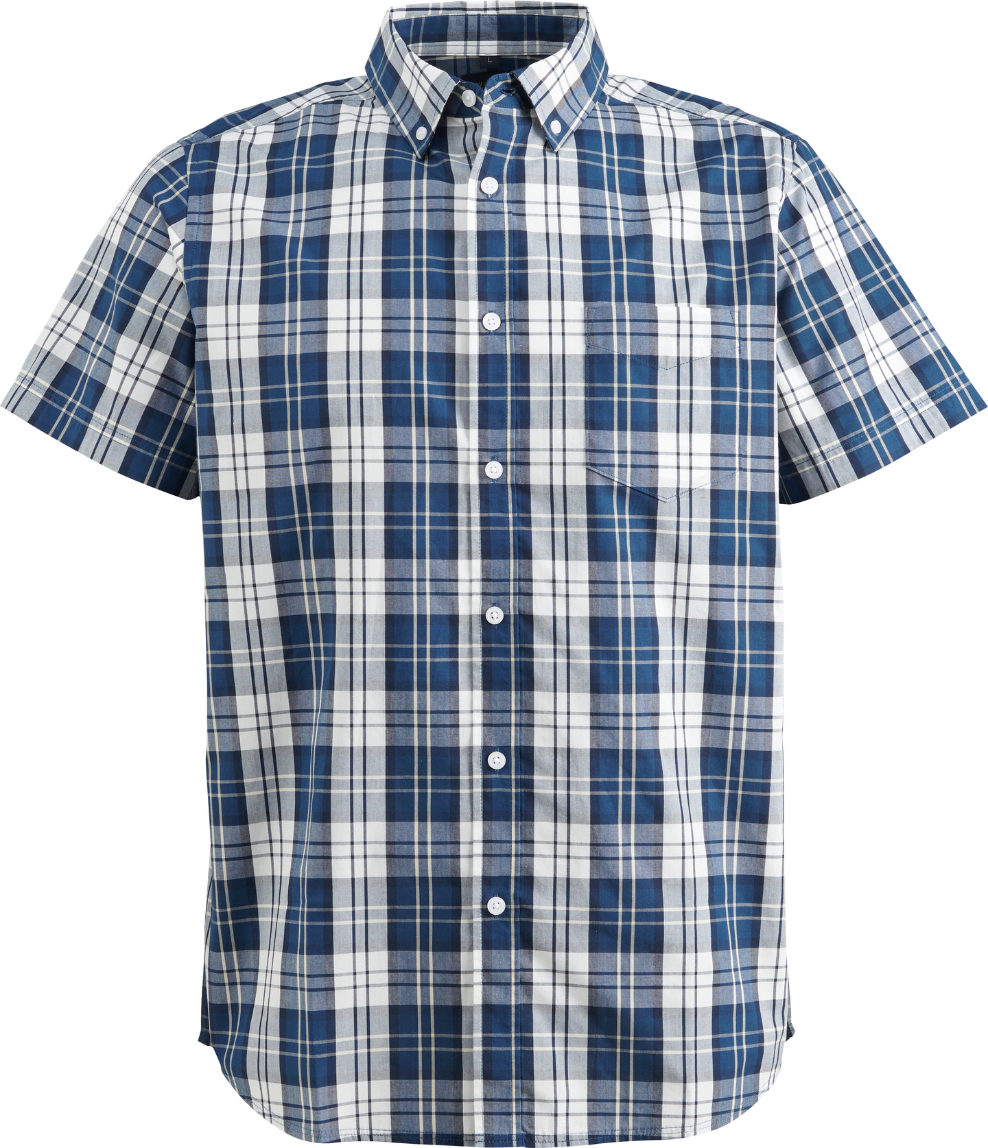 mywear miesten lyhythihainen kauluspaita Philip, sininen