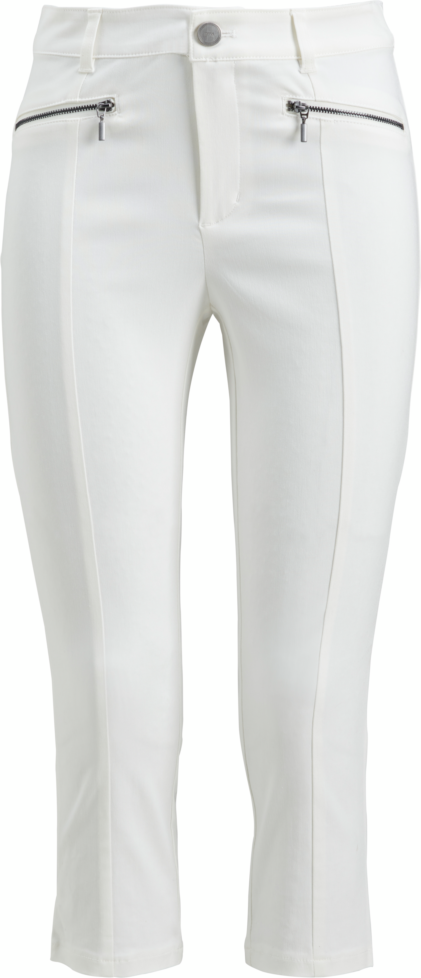 mywear naisten caprihousut Assi valkoinen