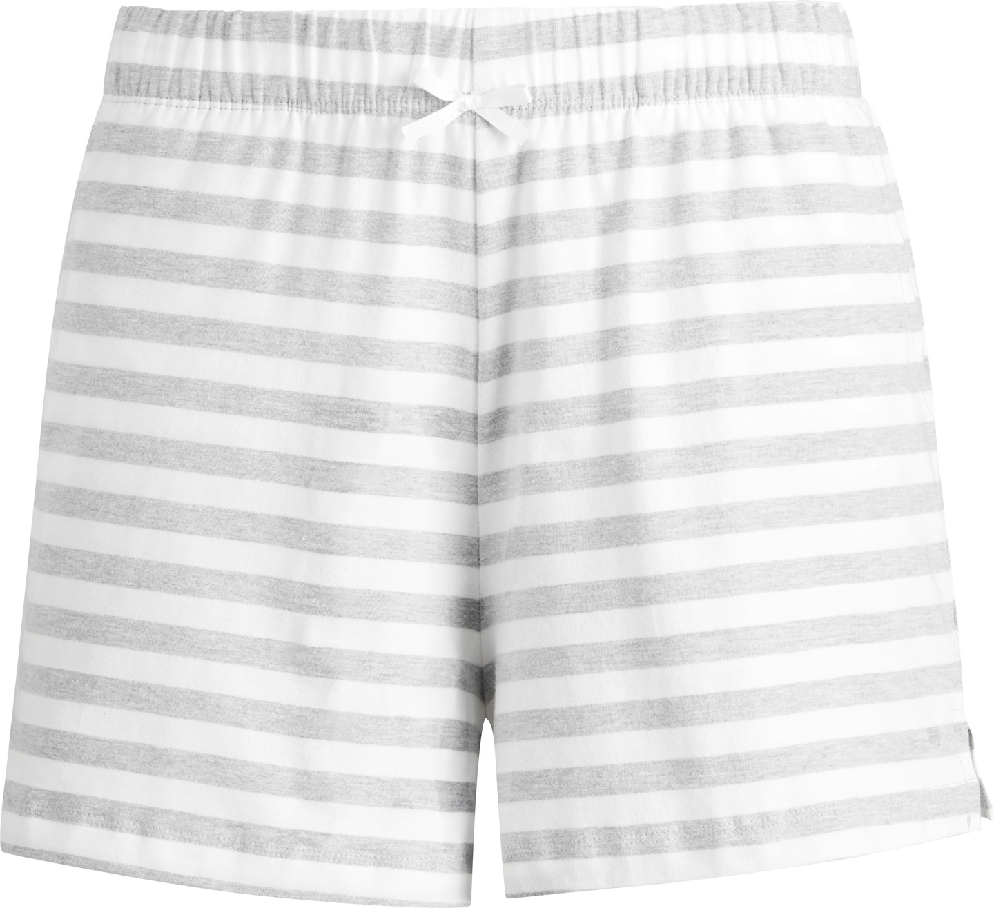 mywear naisten pyjamashortsit Jenni valko/harmaa