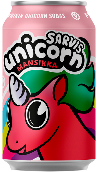 Pyynikin Brewing Company Sarvis Unicorn mansikkalimonadi 0,33l