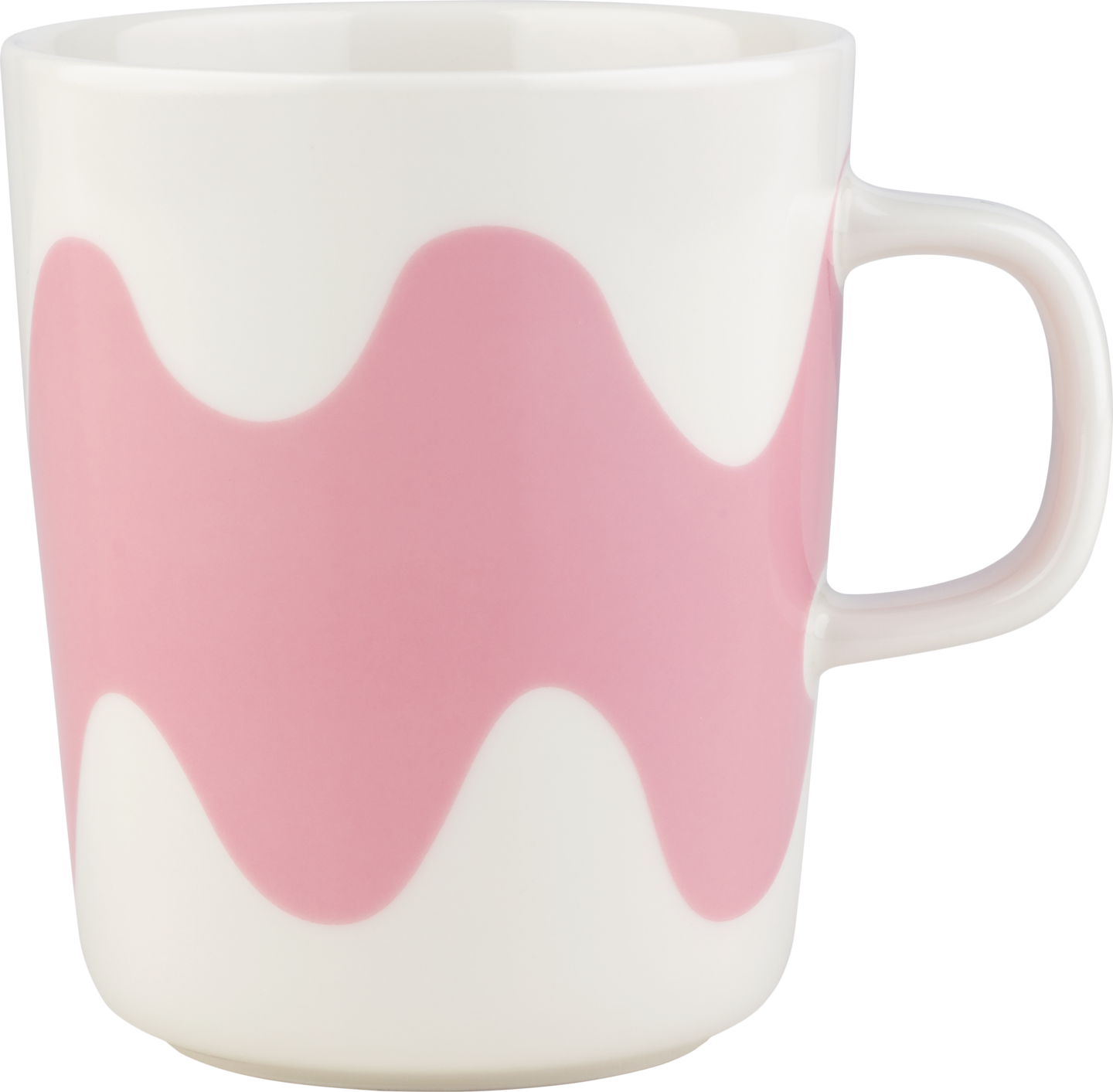 Red and white mug