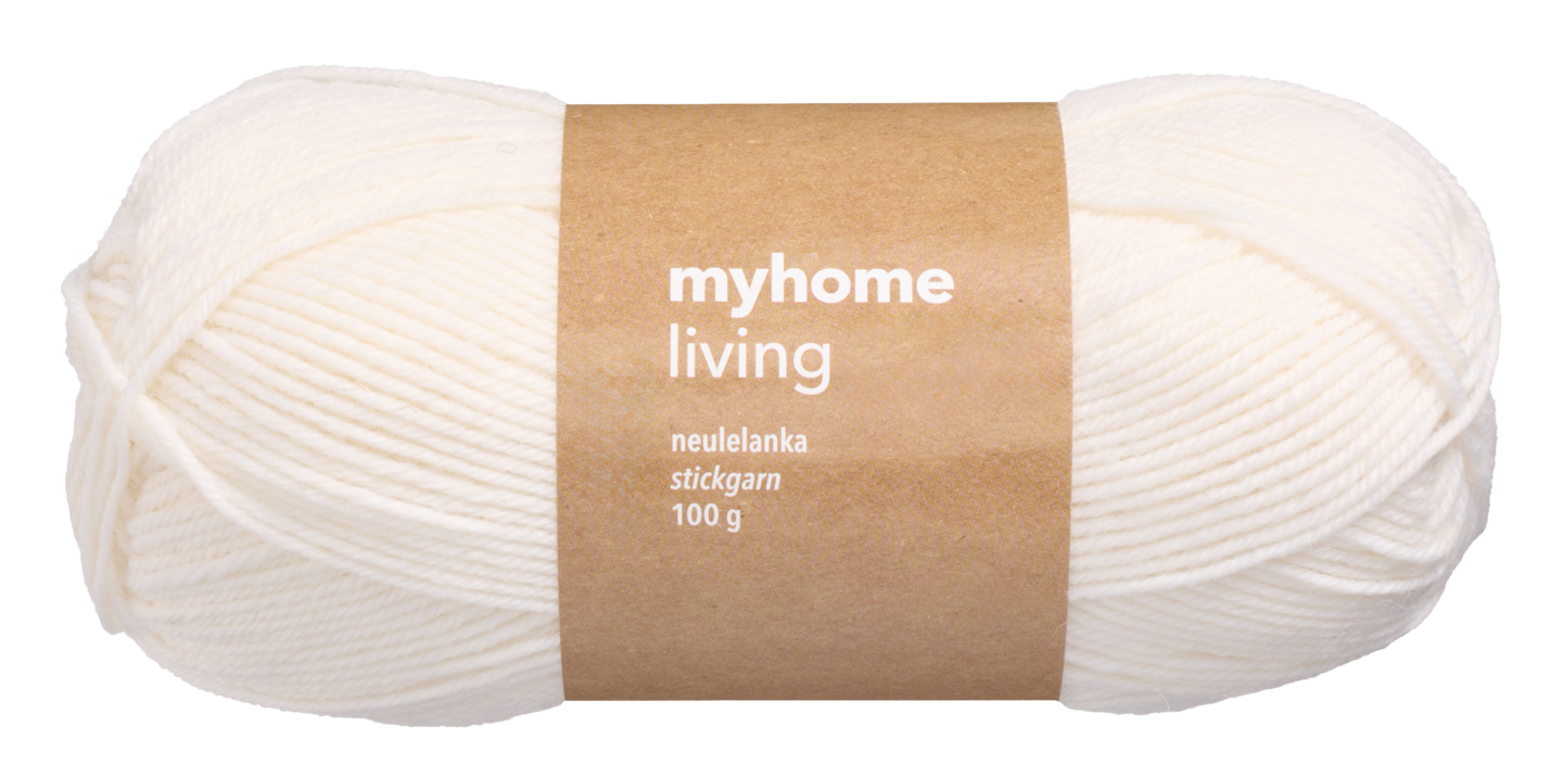 myhome neulelanka 100g 208 valkoinen
