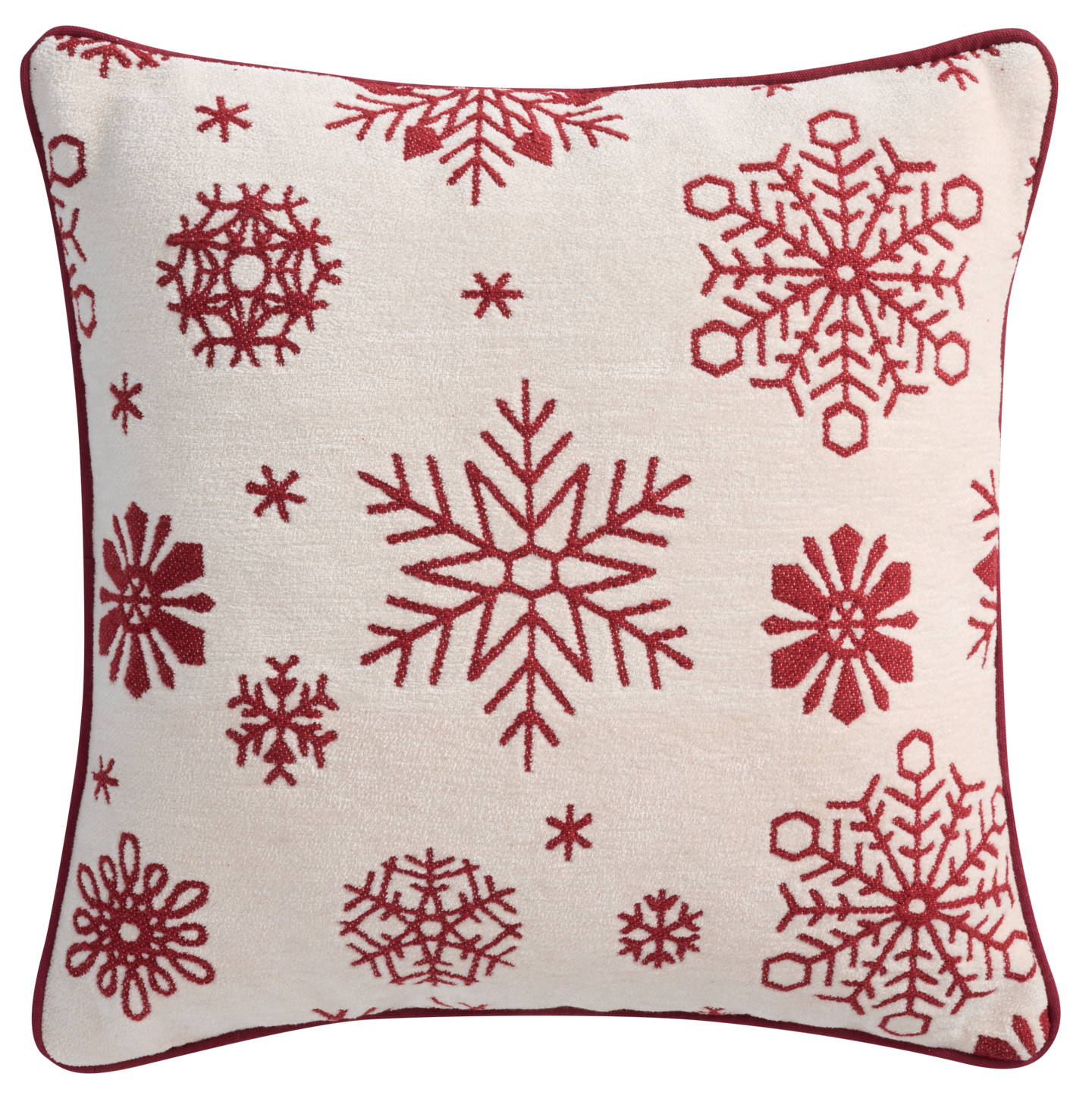 myhome Hiutale koristetyyny 45x45 cm punainen
