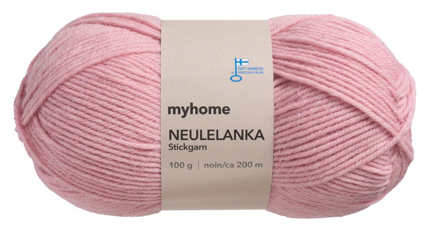 myhome neulelanka 100g 5201 vaaleanpunainen