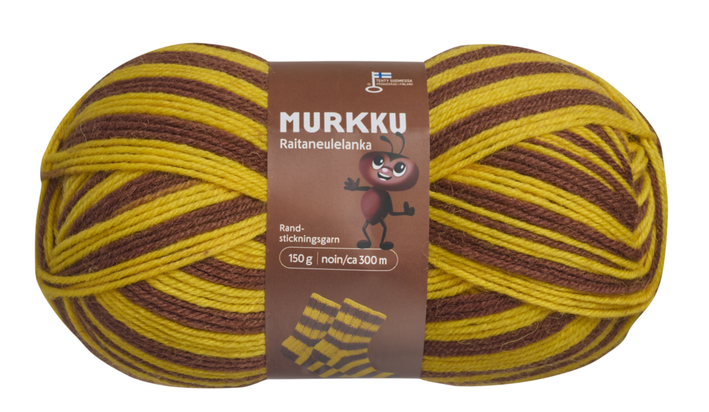 Murkku raitaneulelanka 150g 8681