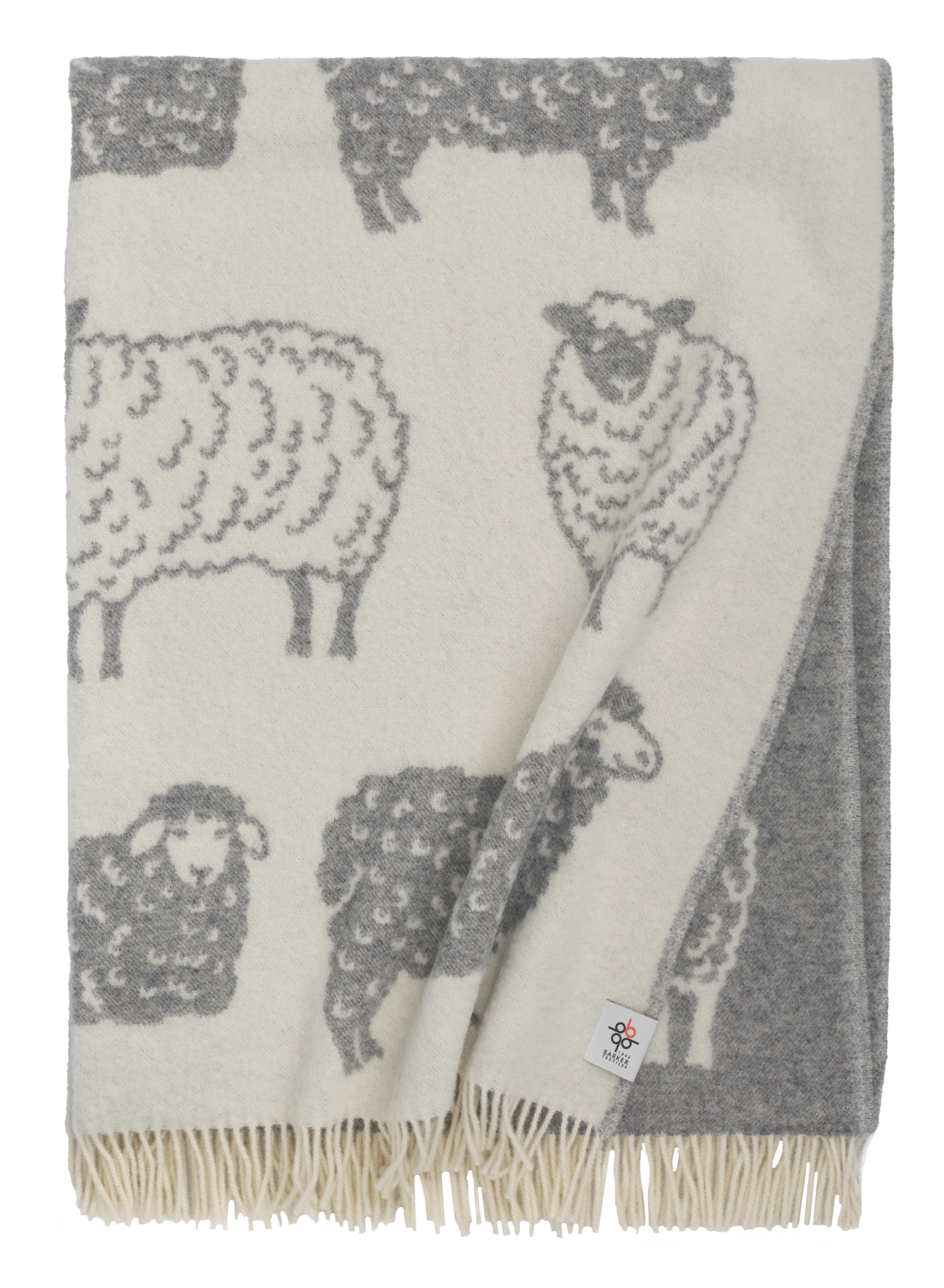 Barker villahuopa Sheep 130x170cm harmaa