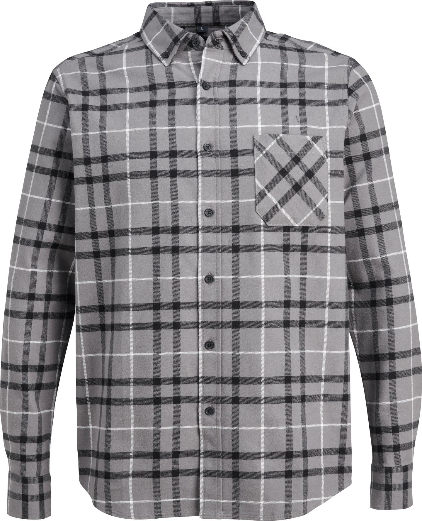 mywear miesten flanellipaita Aaron musta