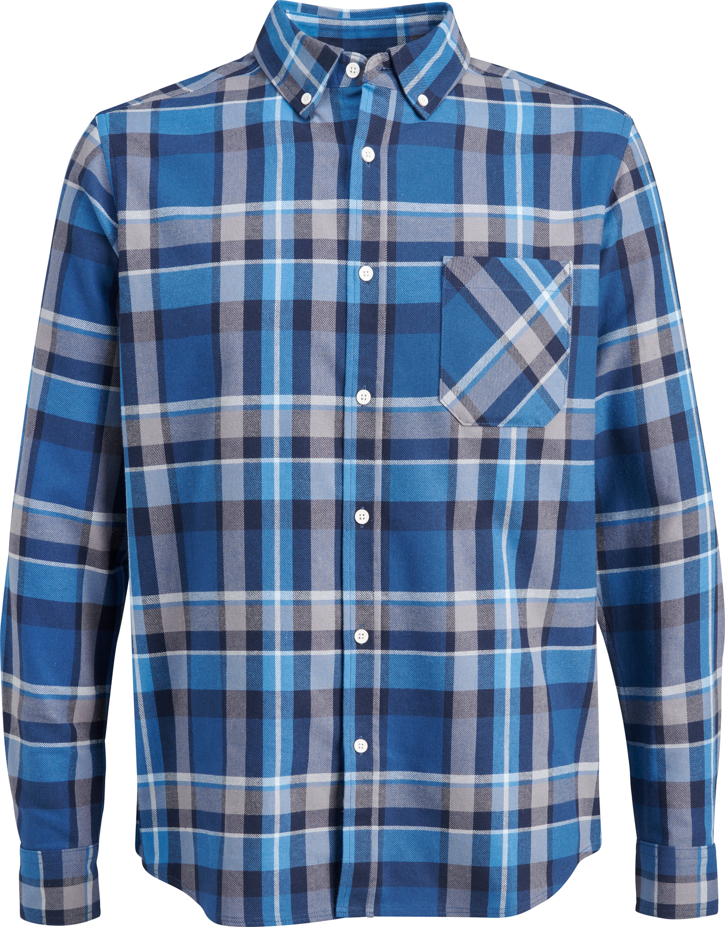 mywear miesten flanellipaita Aaron sininen