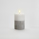 1. myhome LED-kynttilä betoni/valkoinen
