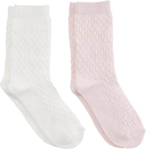 mywear naisten sukat 2pr roosa/valkoinen