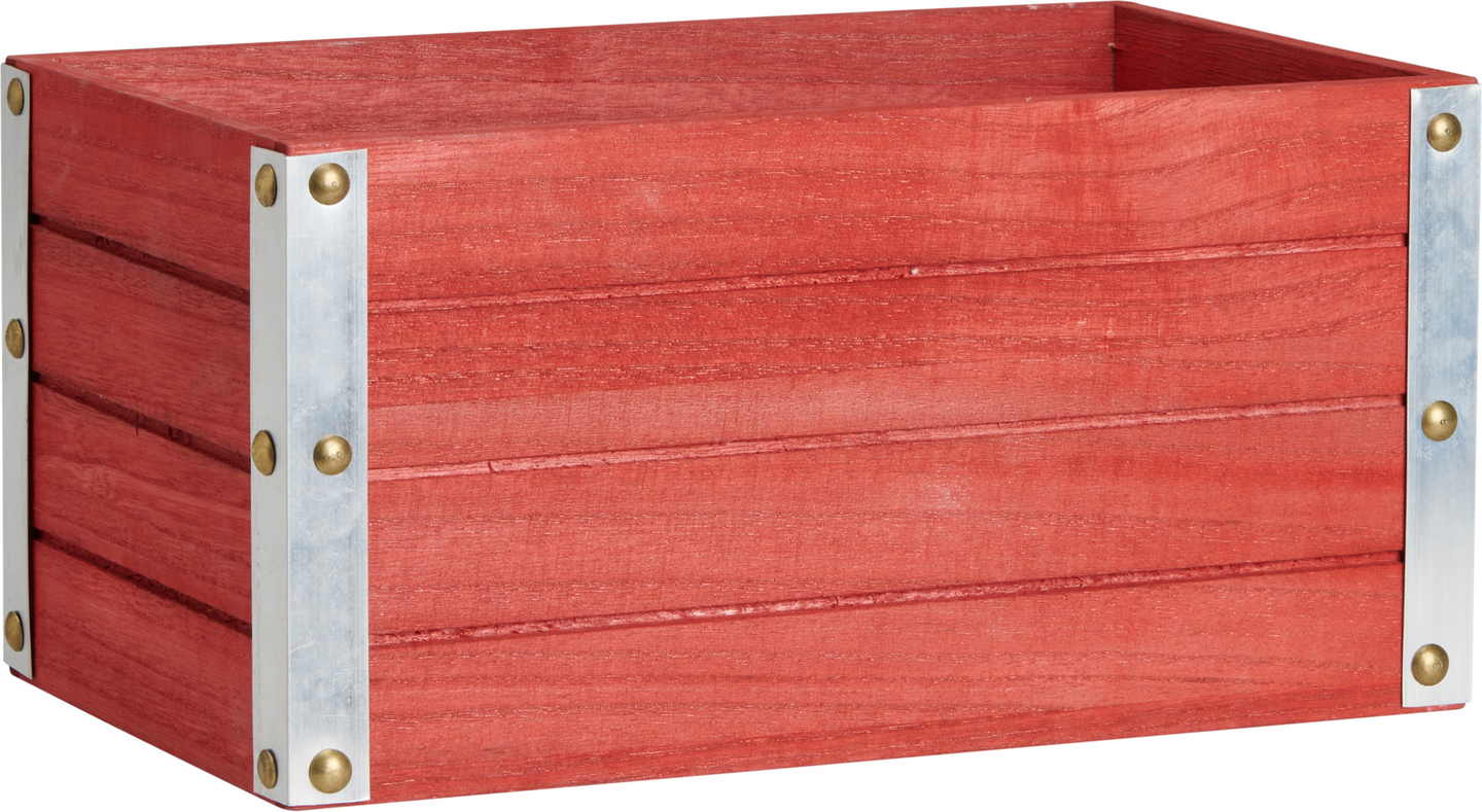 myhome puulaatikko 28 x 16 cm punainen