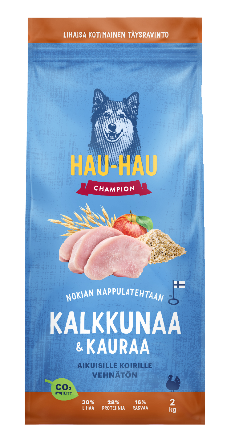 Hau-Hau Champion täysravinto 2kg kalkkuna kaura