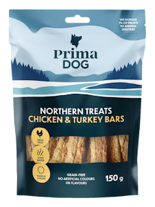 PrimaDog Northern Treats tanko 150g kana-kalkkuna