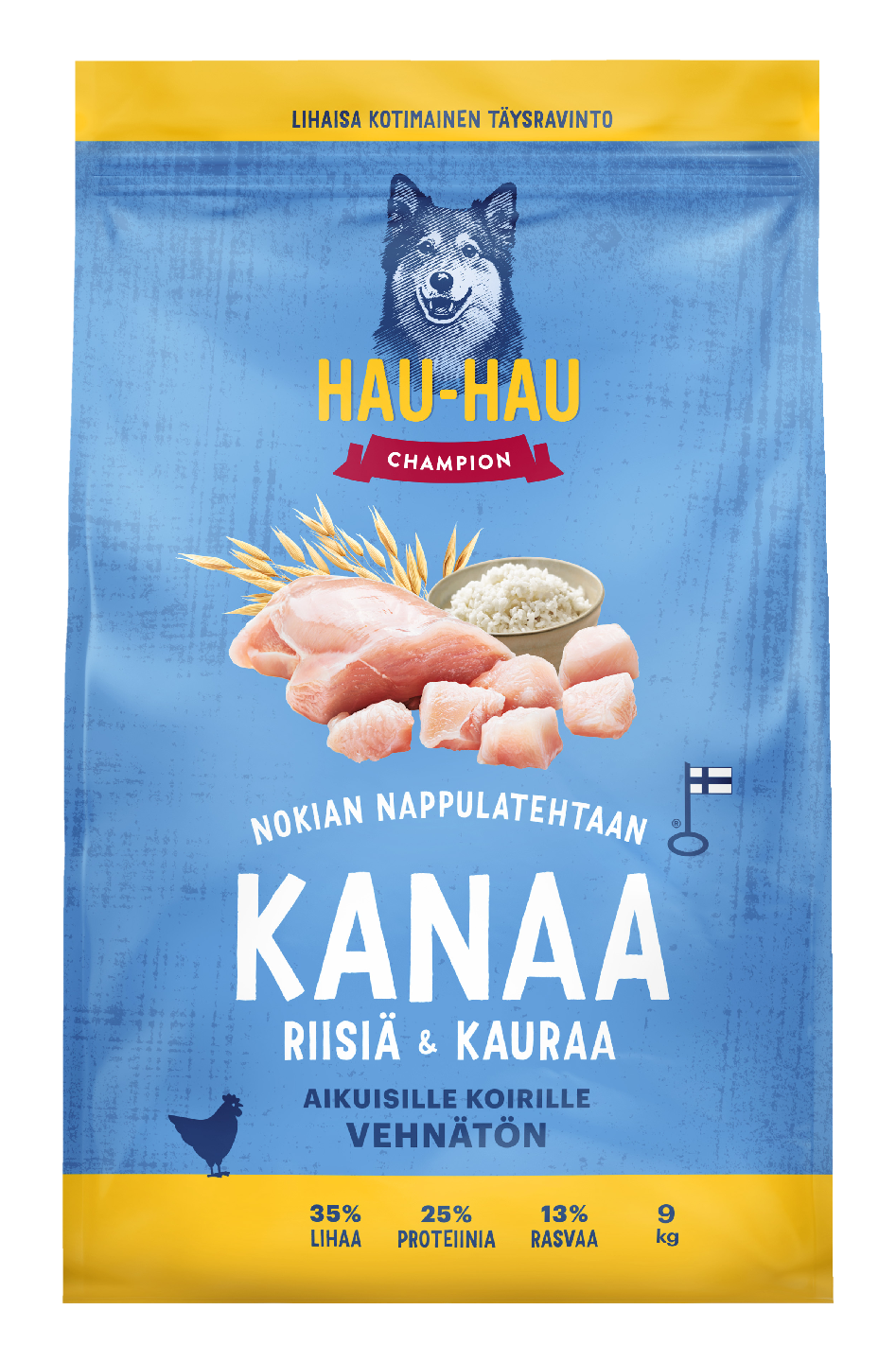 HHC täysravinto kana-riisi-kaura 9kg | K-Ruoka Verkkokauppa