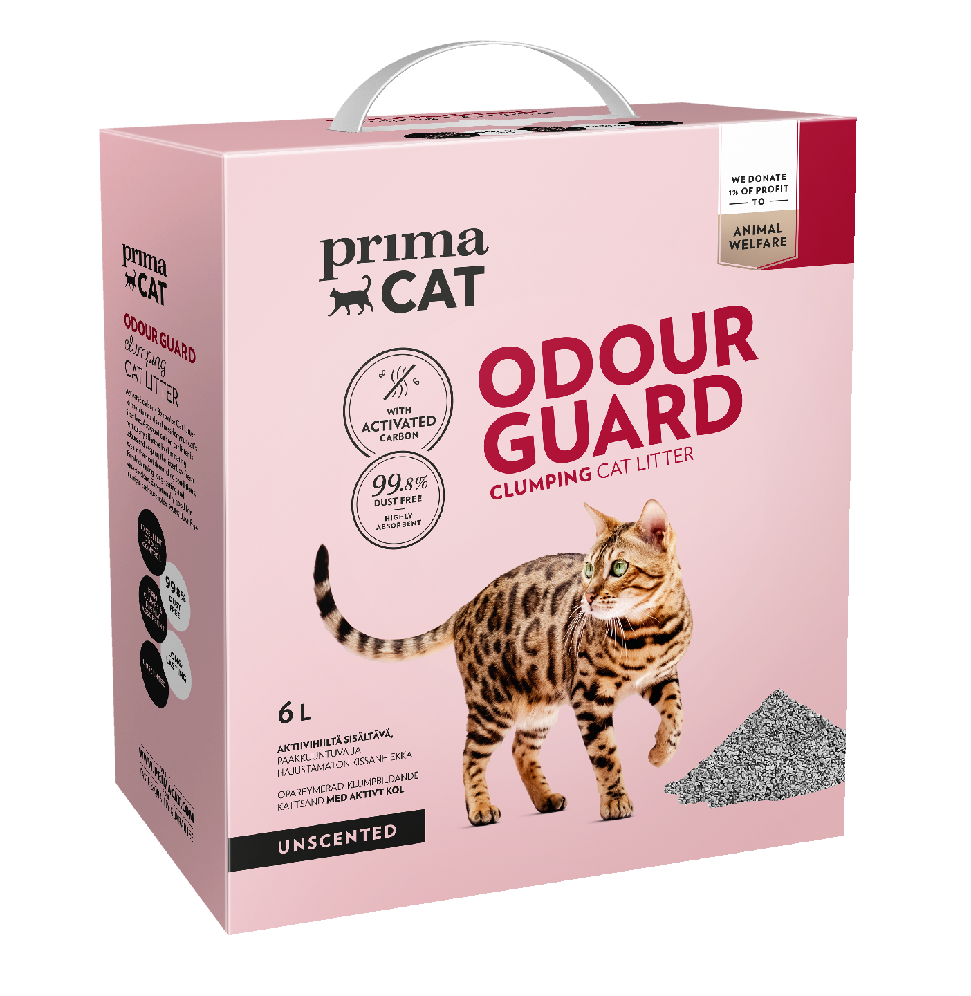 PrimaCat Odour Guard Unscented kissanhiekka 6l