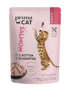 PrimaCat Classic Lohta kastikkeessa pennuille 85g