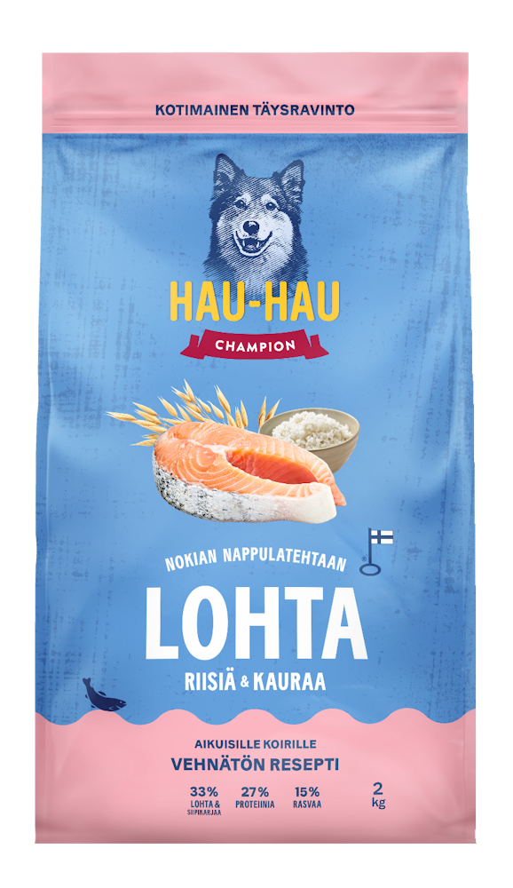 HHC Nokian Nappulatehdas lohi-riisi-kaura täysravinto aikuisille ...