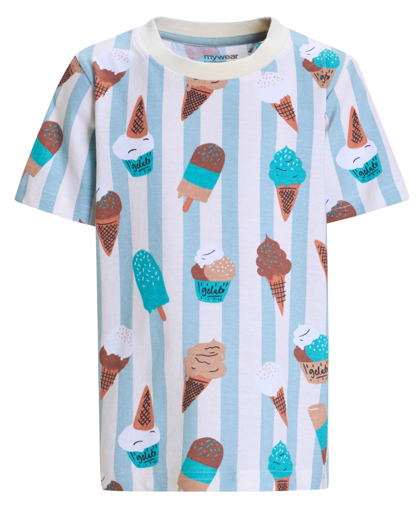 mw Emil t-paita vihr/valk