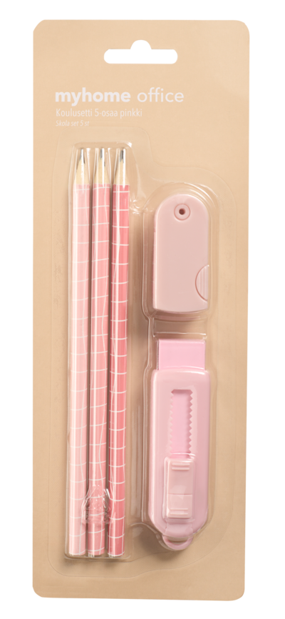 myhome koulusetti 5-osaa pinkki