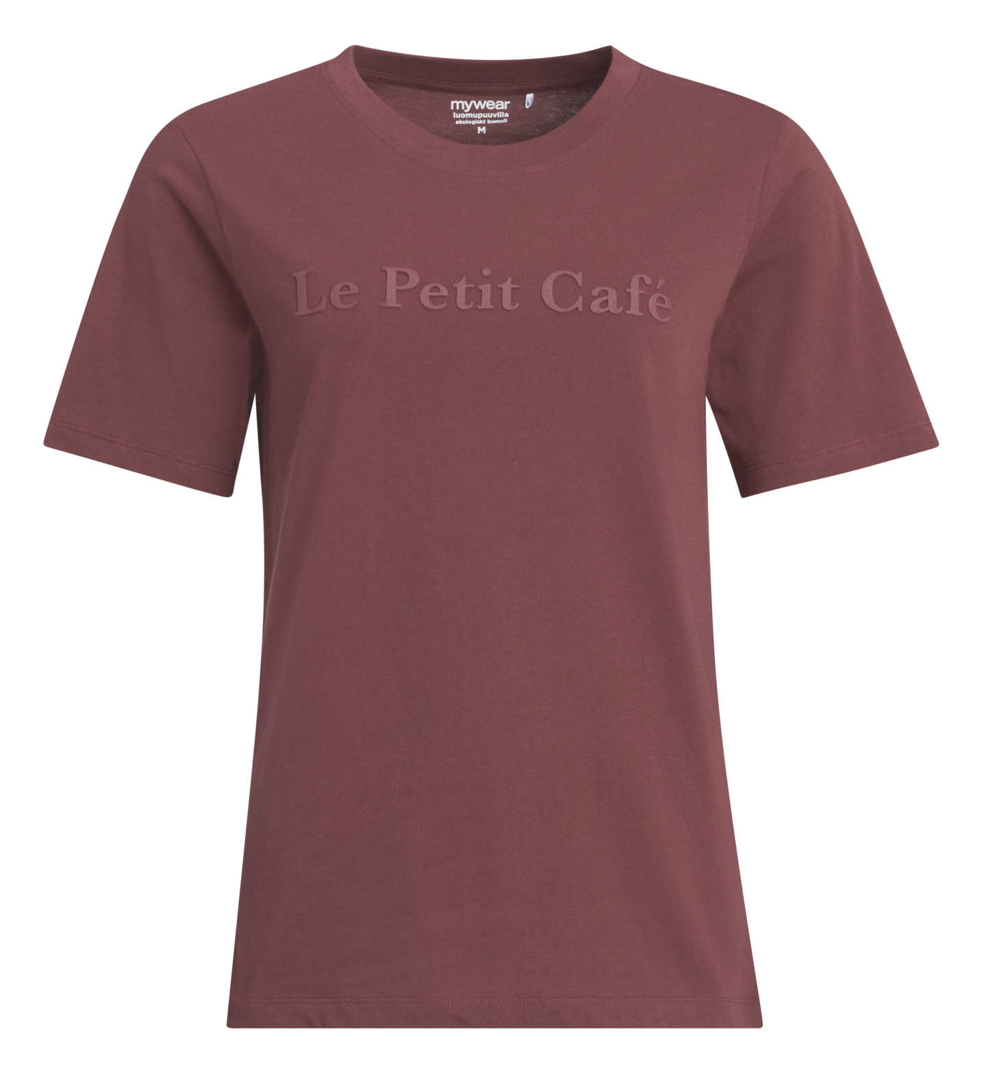 mw CAFE t-paita viini M