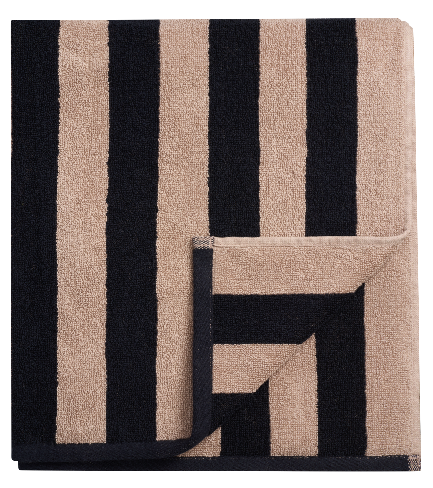 myhome Raita pyyhe 100x150 cm beige-musta