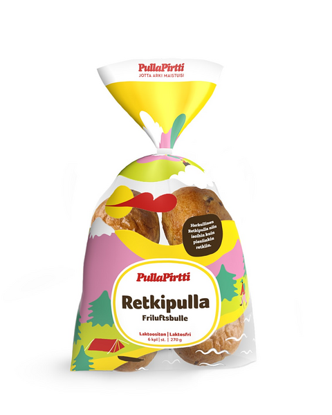 PullaPirtti Retkipulla 6/270g laktoositon täytteetön pulla | K-Ruoka  Verkkokauppa