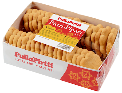 PullaPirtti Pirtti-Pipari Vaalea 500g lakton maiton piparkakut DISPLAY