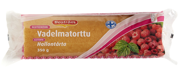 Boström vadelmakääretorttu 350g gluteeniton