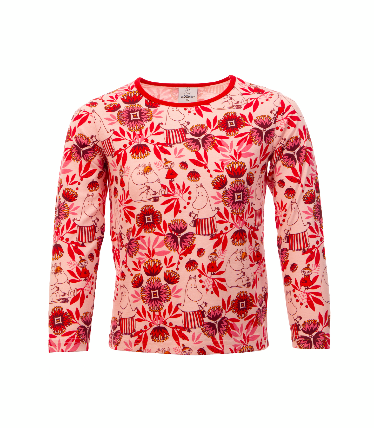 Muumi Wintry tyttöjen trikoopaita Niiskuneiti ja Muumipeikko printillä