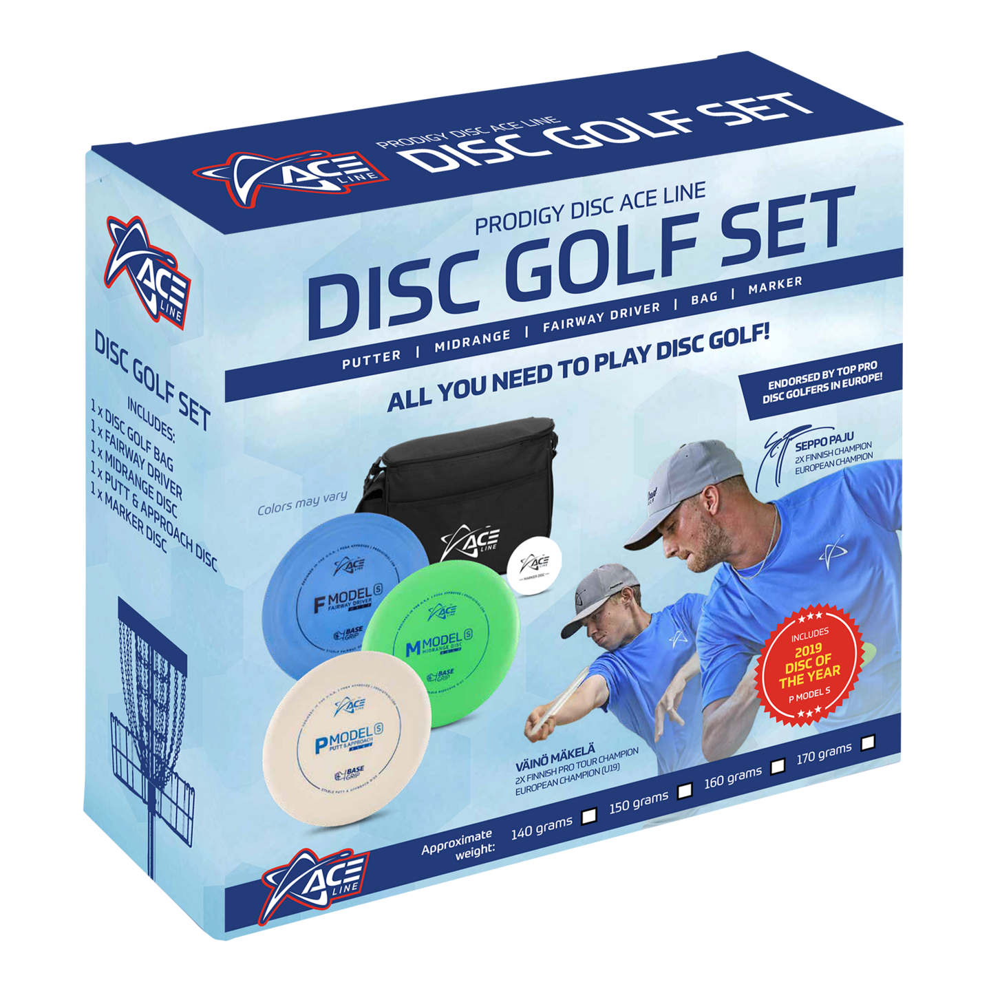 Prodigy Ace Line Disc Golf Set + Bag KRuoka Verkkokauppa