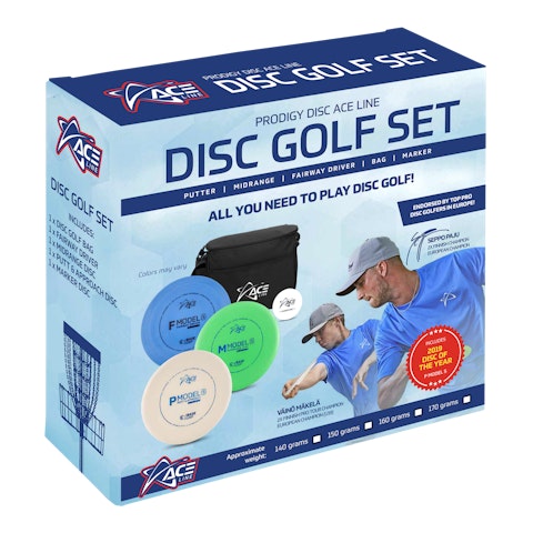 Prodigy Ace Line Disc Golf Set + Bag