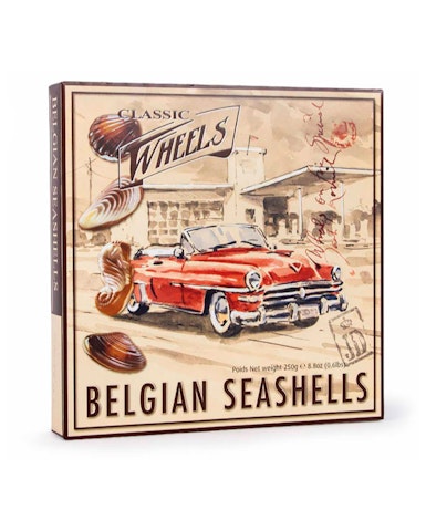 Classic Wheels Belgialaiset suklaasimpukat 250g