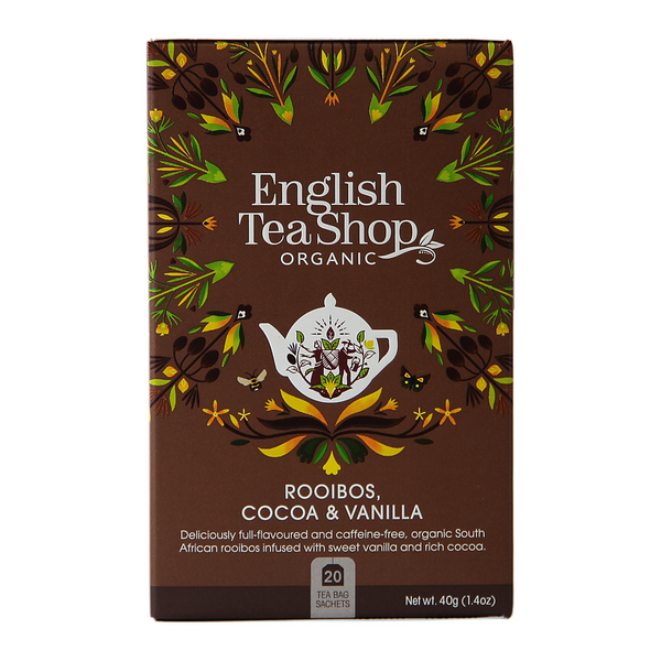 English Tea Shop rooibos 20ps chocolate vanilla luomu