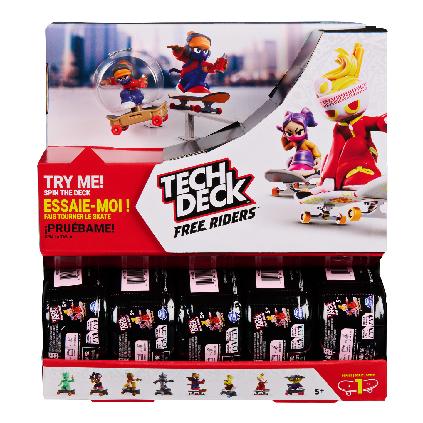 Tech Deck Free Riders yllätyslaatikko CDU