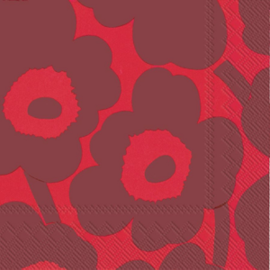 Marimekko liina 25cm 20kpl Unikko punainen