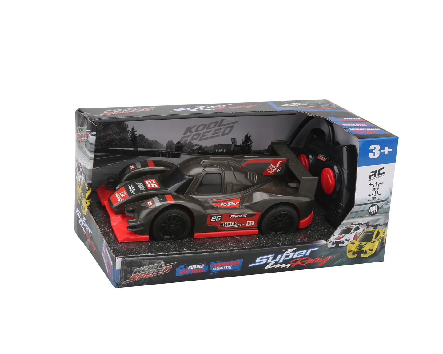 Kool Speed 16cm radio-ohjattava auto harmaa/valkoinen
