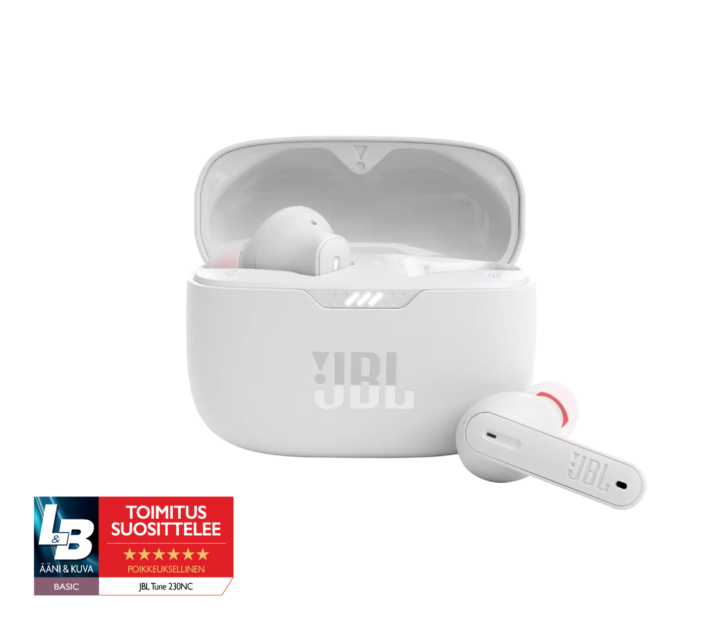 JBL Tune 230NC TWS langattomat vastamelunappikuulokkeet, valkoinen