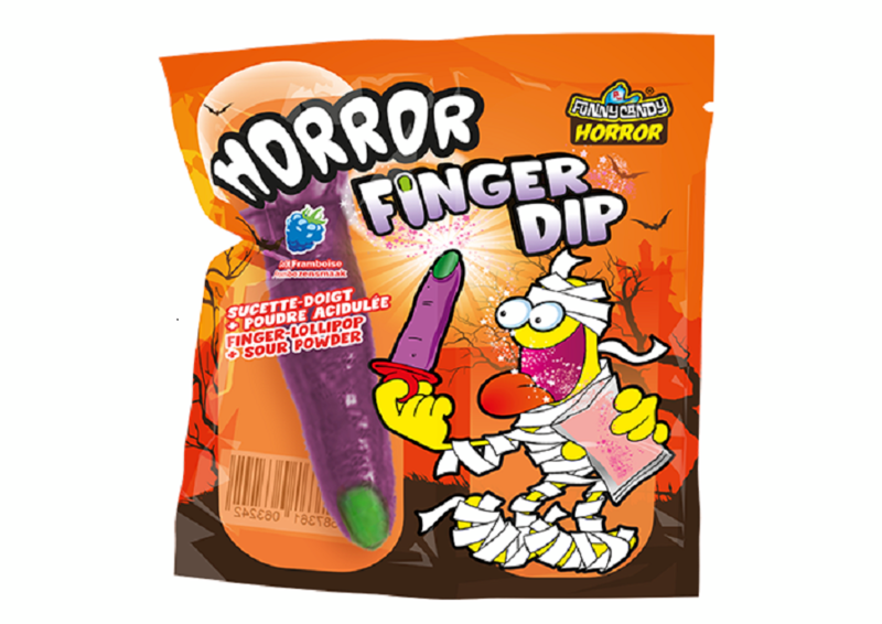 Funny Candy Horror Finger Dip tikkari kirpeällä jauheella 40g