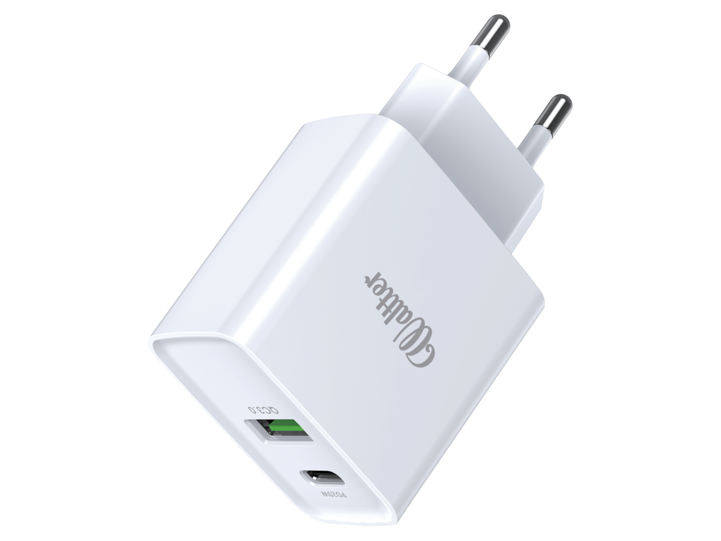 Waltter Eco 20W USB-C PD + USB-A QC3.0 -seinälaturi