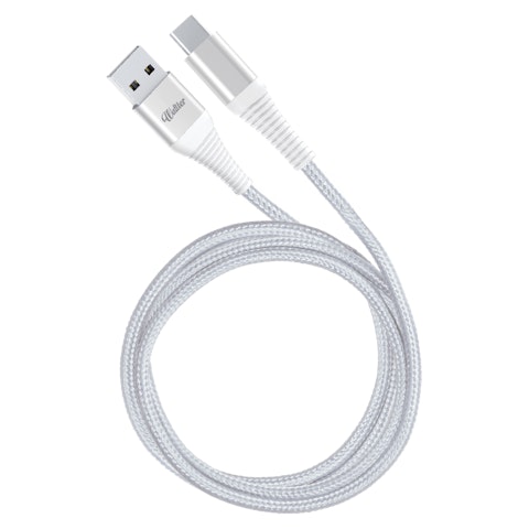 Waltter Eco USB-C-kaapeli 2,5 m valkoinen