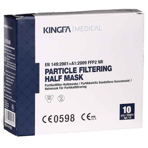 Kingfa Medical FFP2 partikkeleita suodattava kasvomaski 10kpl/pkt